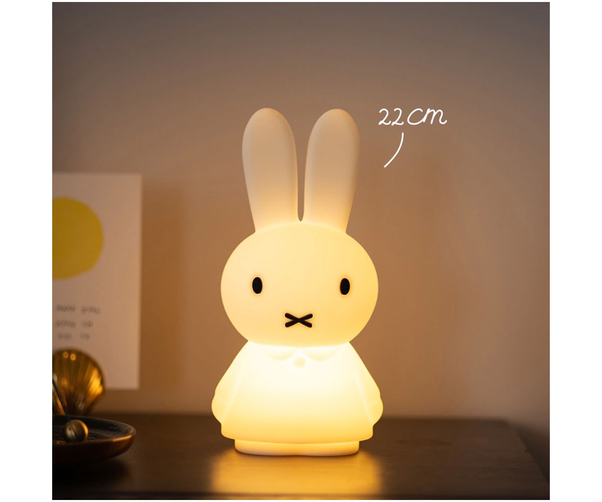 Lâmpada Miffy Shines Mini Rabbit 22cm