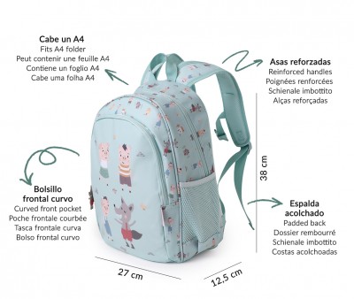 Medium Sized Backpack The Three Little Pigs