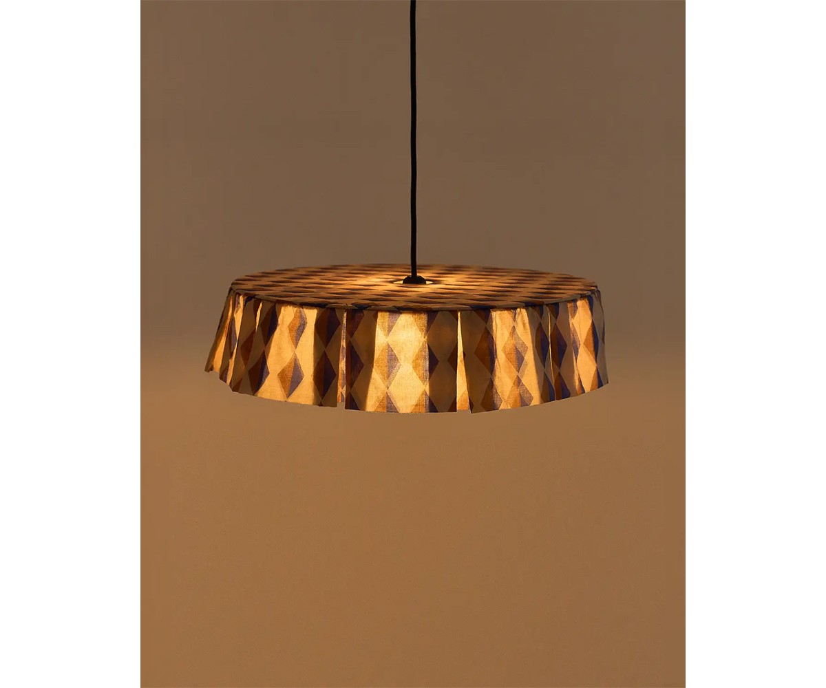 Pantalla Lámpara de Techo Blue Harlequin 50 cm Ø