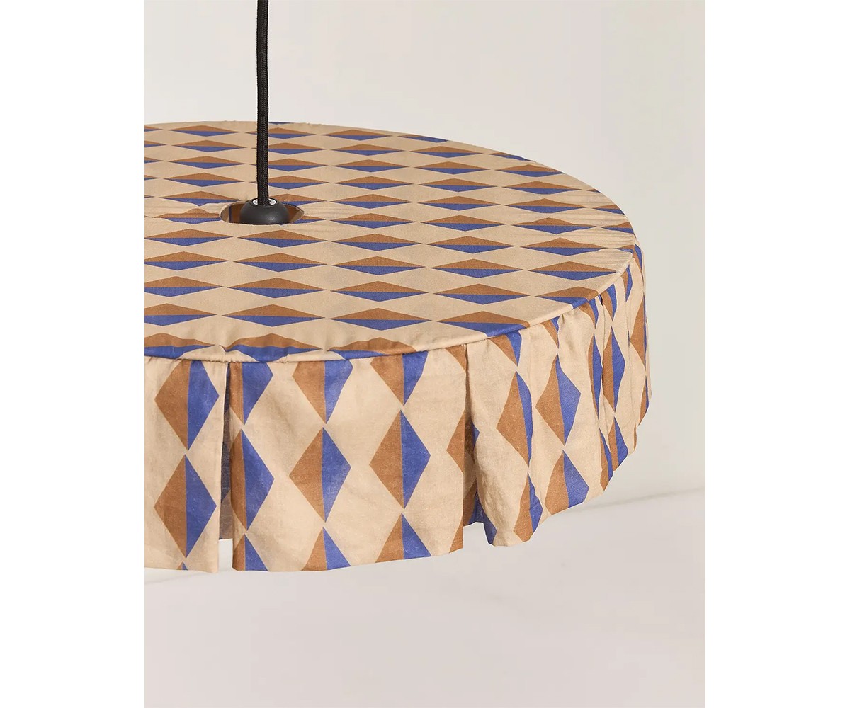 Pantalla Lámpara de Techo Blue Harlequin 50 cm Ø