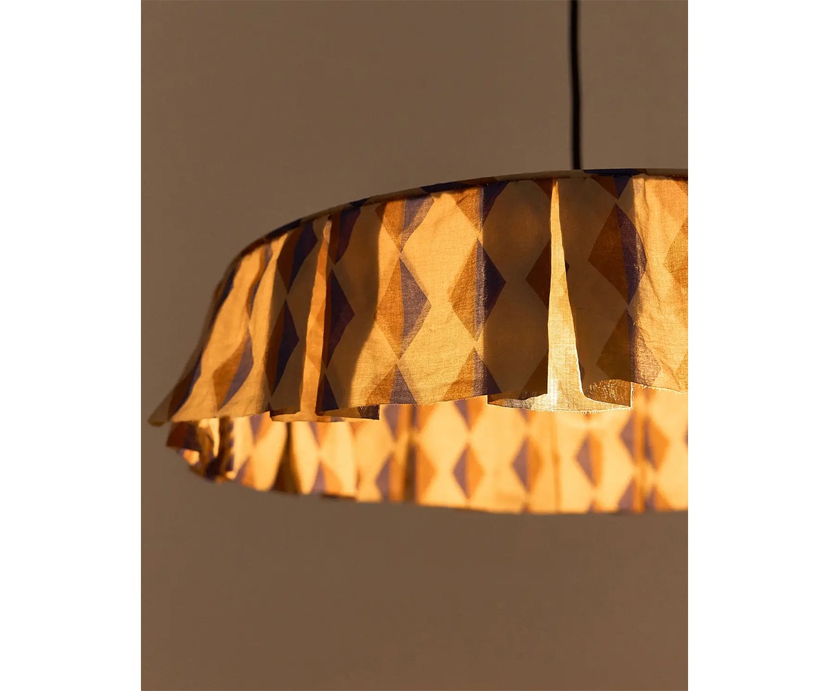 Pantalla Lámpara de Techo Blue Harlequin 50 cm Ø