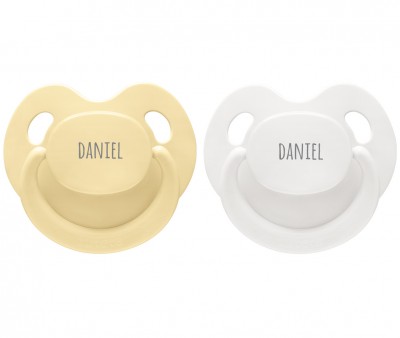 Chupetes Personalizados Retro Nordic Pastel Yellow