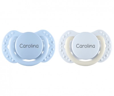 Chupetes Personalizados Lovi Mini Pastel Blue