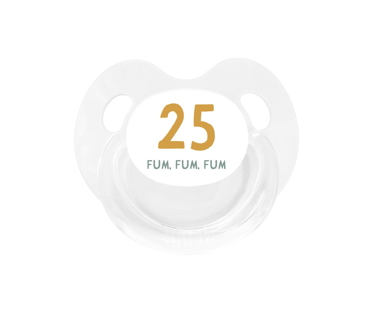Chupete Retro Blanco 25 fum, fum, fum