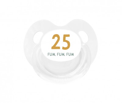 Chupete Retro Blanco 25 fum, fum, fum