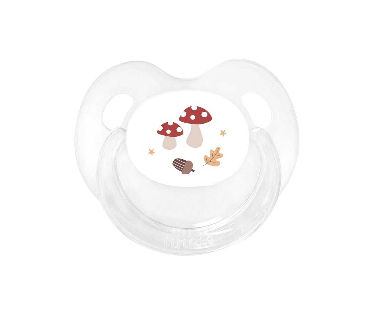 Chupete Retro Transparente Winter Forest