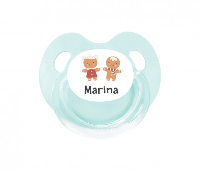 Chupete Personalizado Retro Galleta de Jengibre