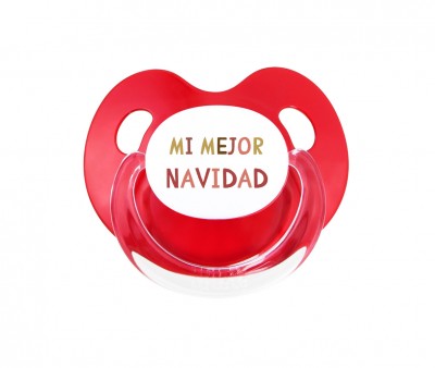 Chupete Retro Rojo Mi mejor Navidad