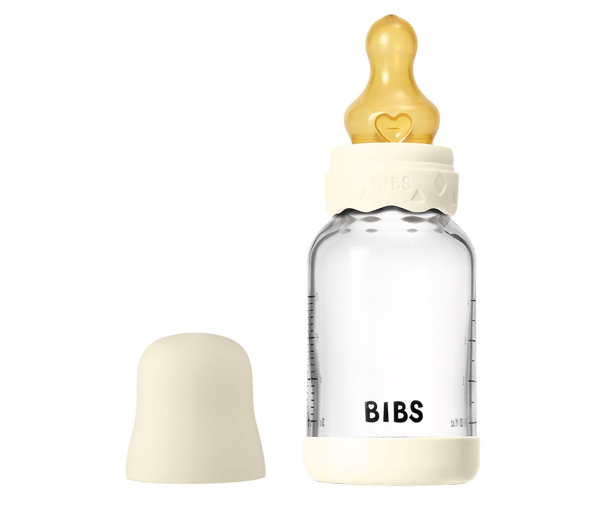 Biberón Cristal BIBS Boheme Ivory 120ml