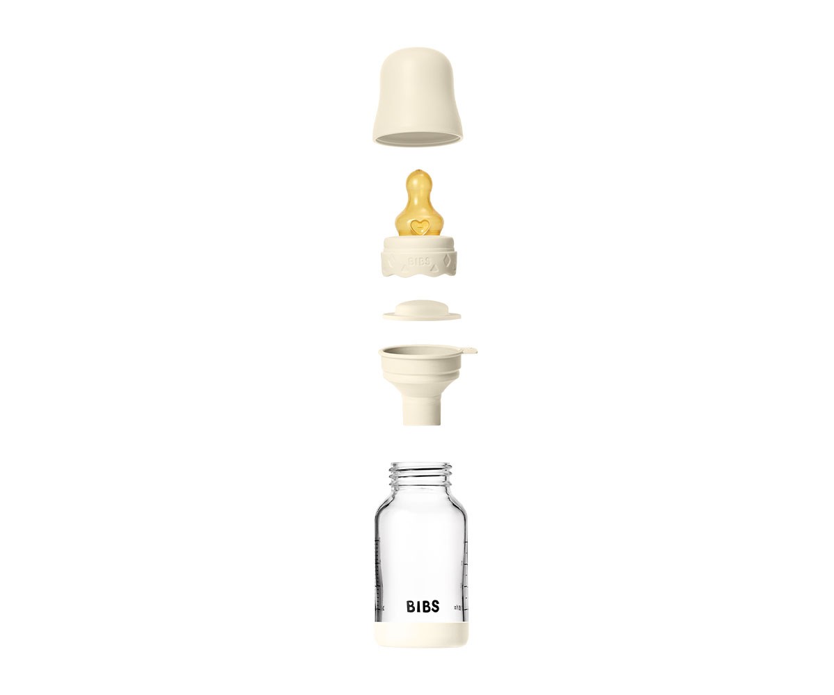 Biberon Vetro BIBS Boheme Ivory 120ml