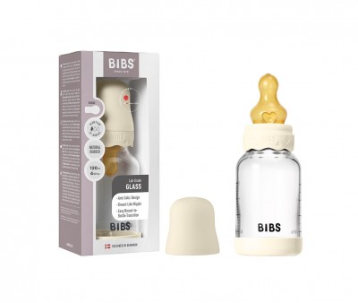 Biberón Cristal BIBS Boheme Ivory 120ml