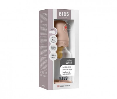 Biberón Cristal BIBS Boheme Blush 120ml