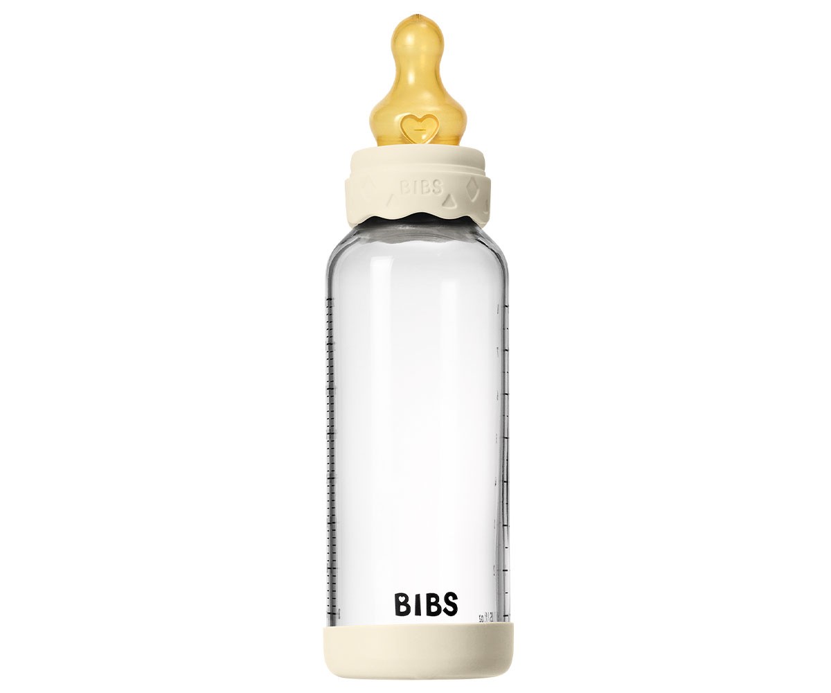 Biberón Cristal BIBS Boheme Ivory 240ml