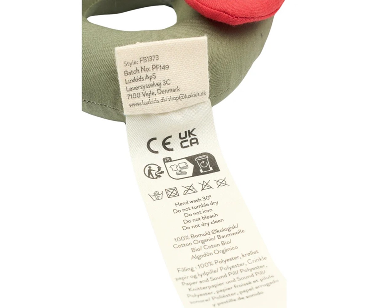 Sonaglio Rattle Butterfly Red