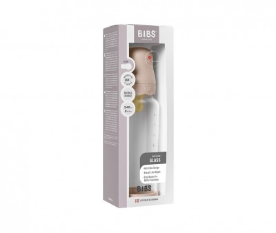 Biberón Cristal BIBS Boheme Blush 240ml