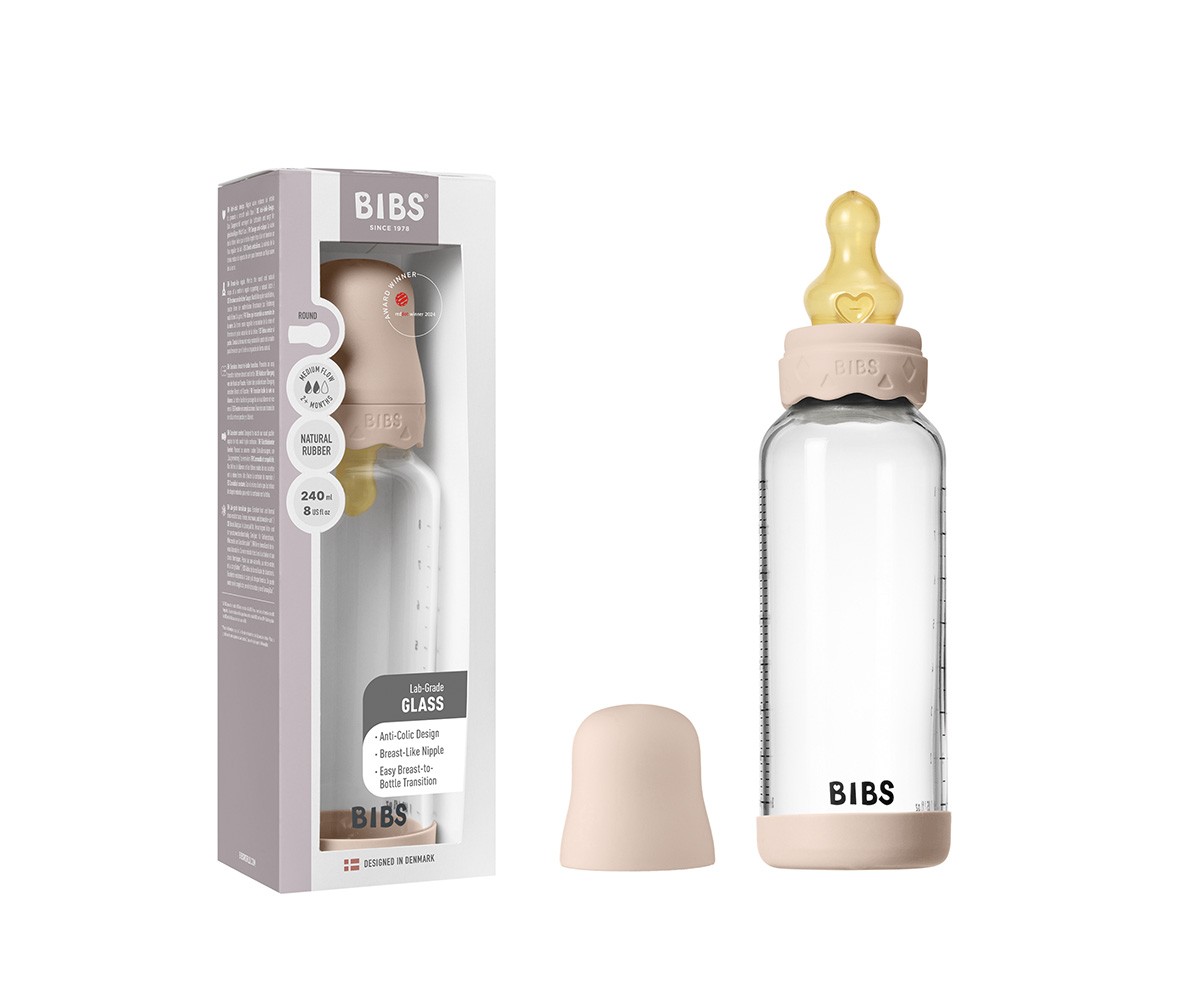 Biberon Vetro BIBS Boheme Blush 240ml