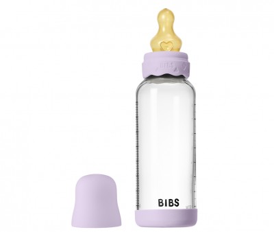 Biberón Cristal BIBS Boheme Violeta Sky 240ml