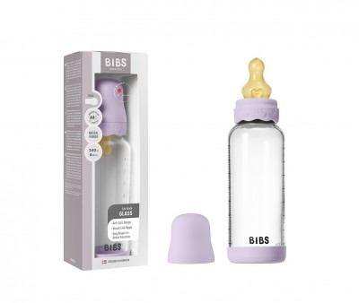 Biberón Cristal BIBS Boheme Violeta Sky 240ml
