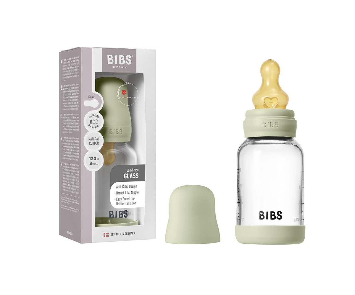 Biberón Cristal BIBS Sage 120ml