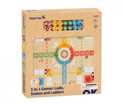 Gioco da Tavolo 2 in 1: Ludo e Snake Game