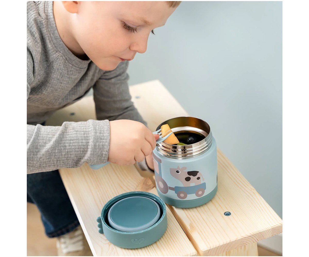 Termo Sólidos Tiny Farm Blue 300 ml