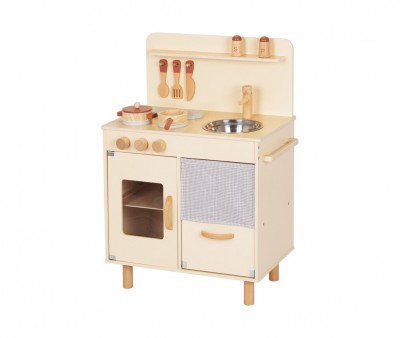 Cucina in Legno con Accessori Beige