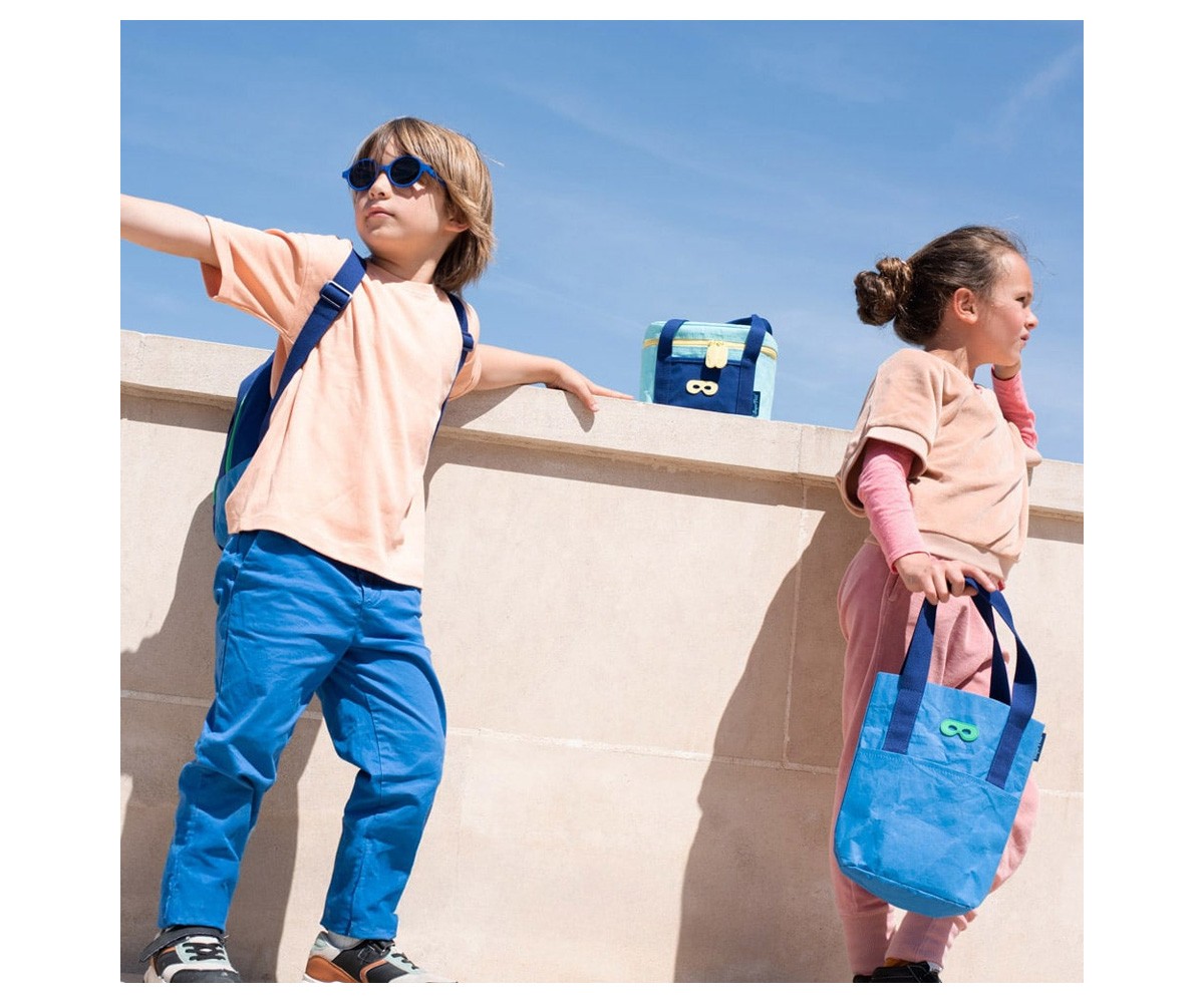 Borsa Tote Piccola Ecologica Pepito Navy Blue