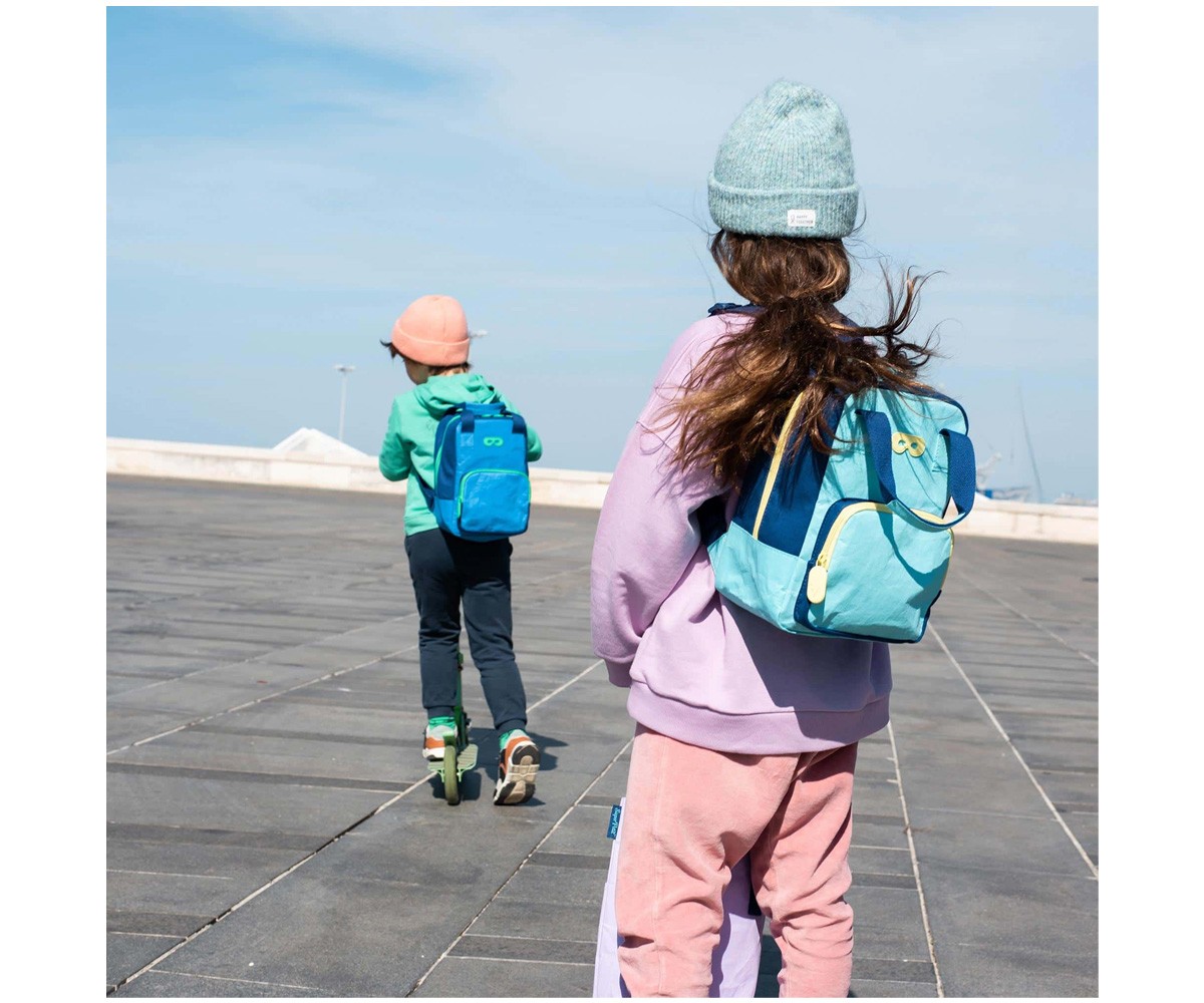 Mochila infantil personalizável Azure Billy ecológica
