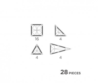Pack Mini Tiles Pastel 28 piezas