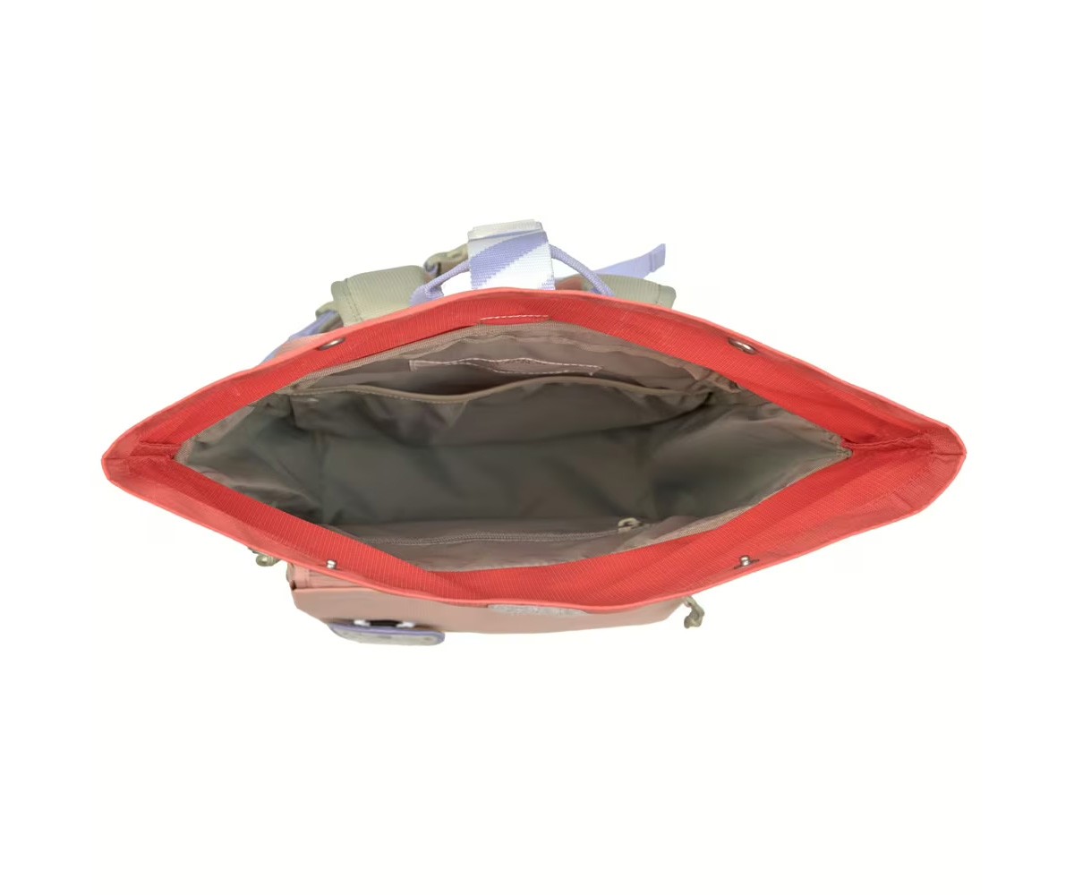 Mochila Escolar Mediana Rolltop Sunny Explorer Rose / Pink