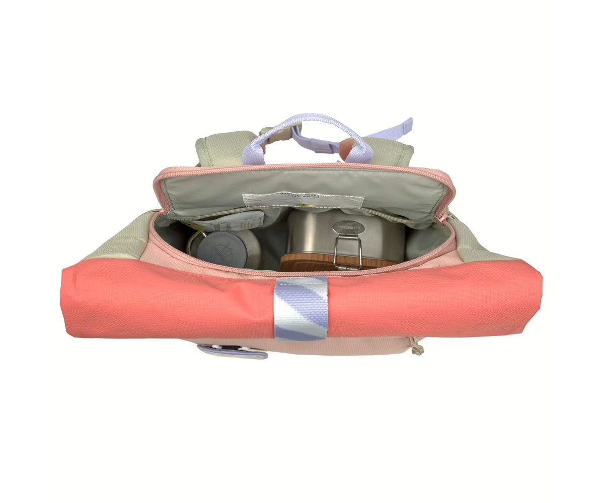 Mochila Escolar Mediana Rolltop Sunny Explorer Rose / Pink