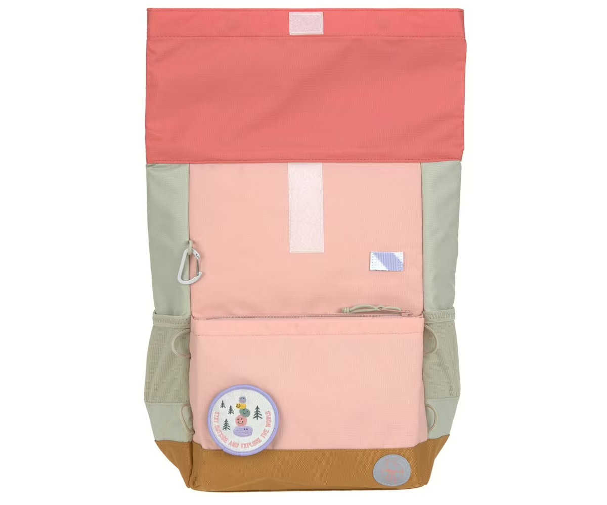 Mochila Escolar Mediana Rolltop Sunny Explorer Rose / Pink