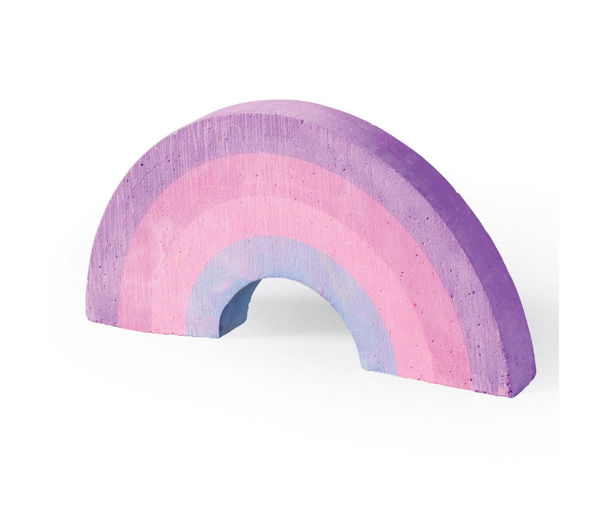 4 gizes de calçada Arco-íris