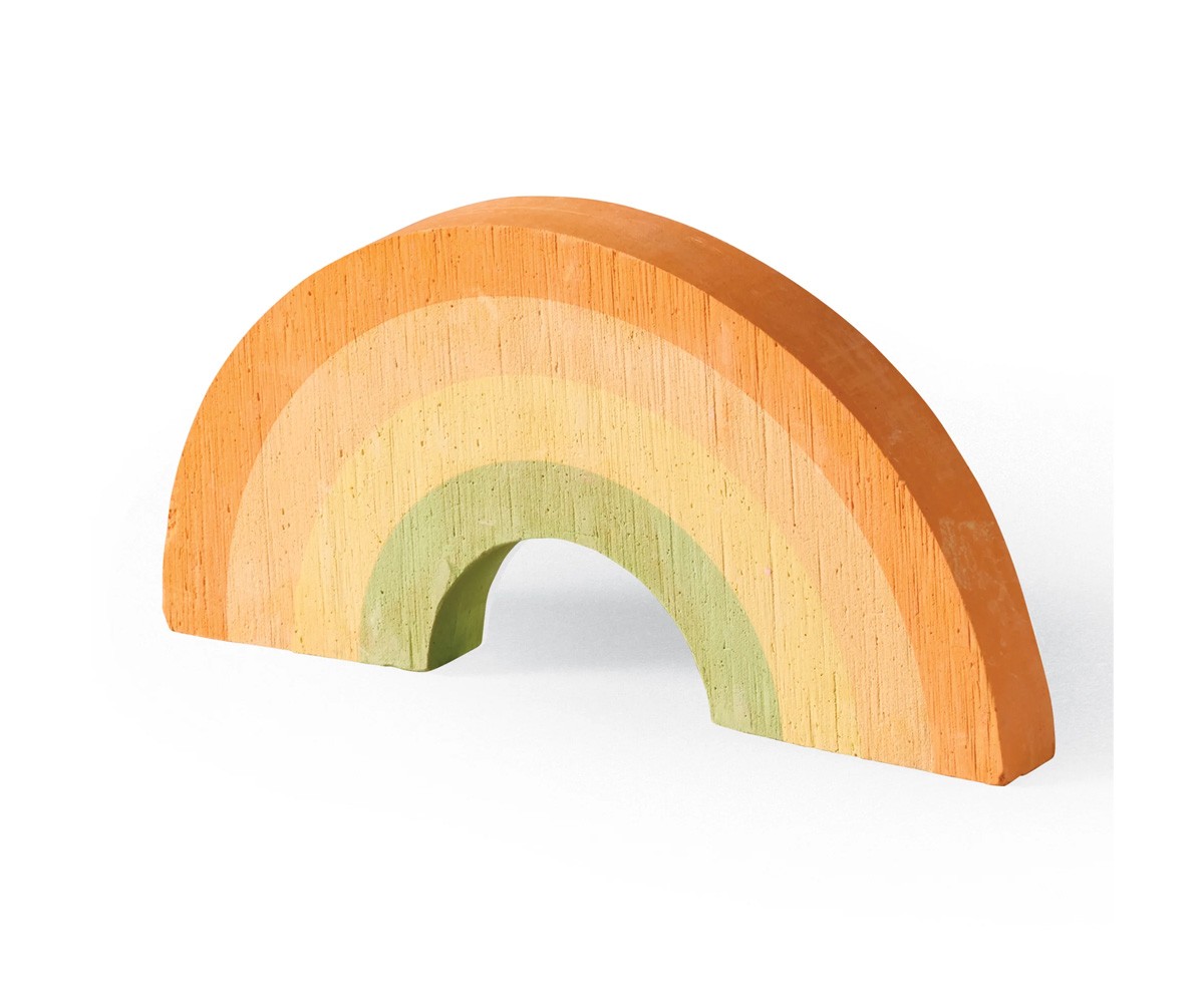 4 gizes de calçada Arco-íris