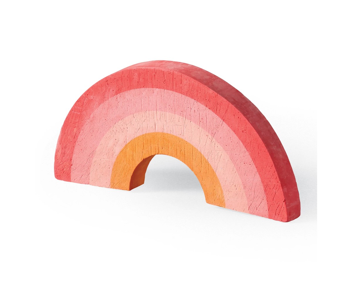 4 gizes de calçada Arco-íris