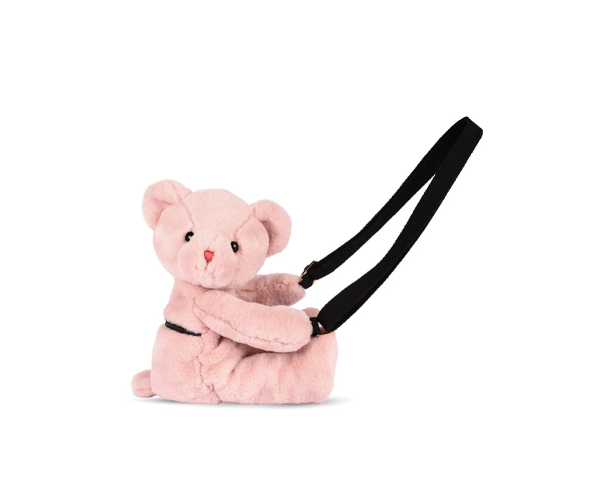 Bolso Osito de Peluche Rosa 30cm