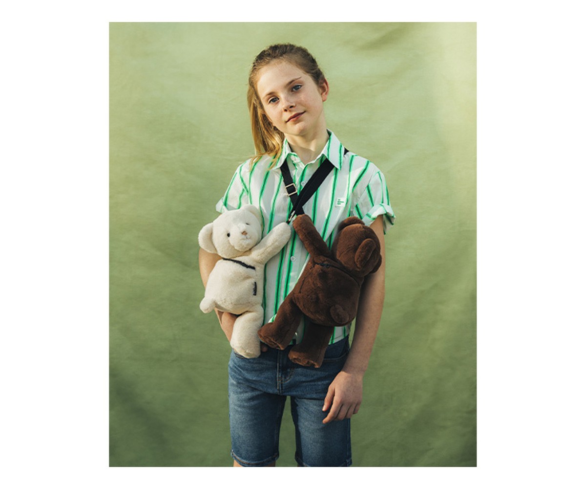 Bolso Osito de Peluche Rosa 30cm