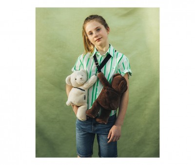Bolso Osito de Peluche Beige 30cm