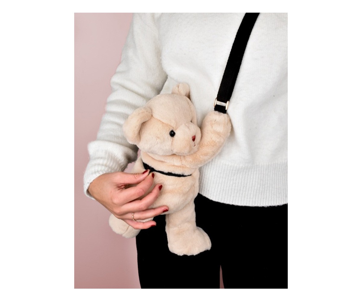 Bolso Osito de Peluche Beige 30cm