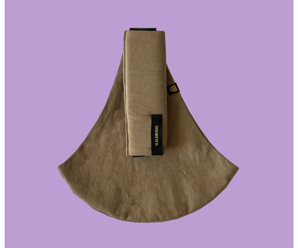 Portador de Bebé Wildride Linho Camel