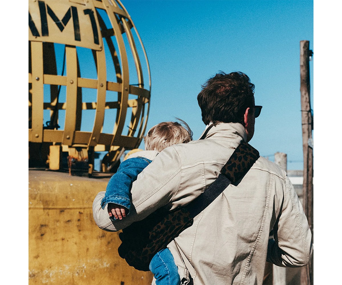 Portador de bebé  Wildride Leopard Linho Brown