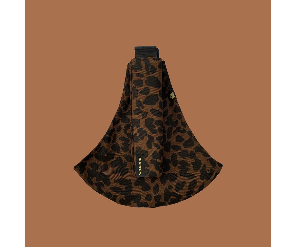 Portador de bebé  Wildride Leopard Linho Brown