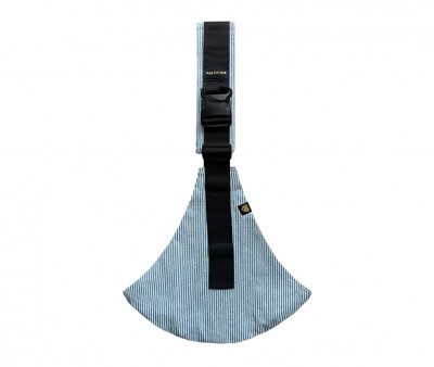 Portabebés Bandolera Wildride Light Denim Stripes