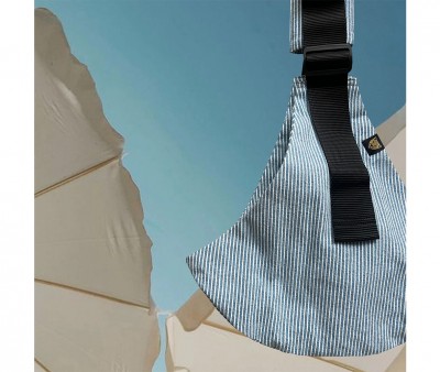 Portabebés Bandolera Wildride Light Denim Stripes