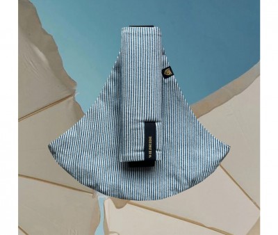 Portabebés Bandolera Wildride Light Denim Stripes