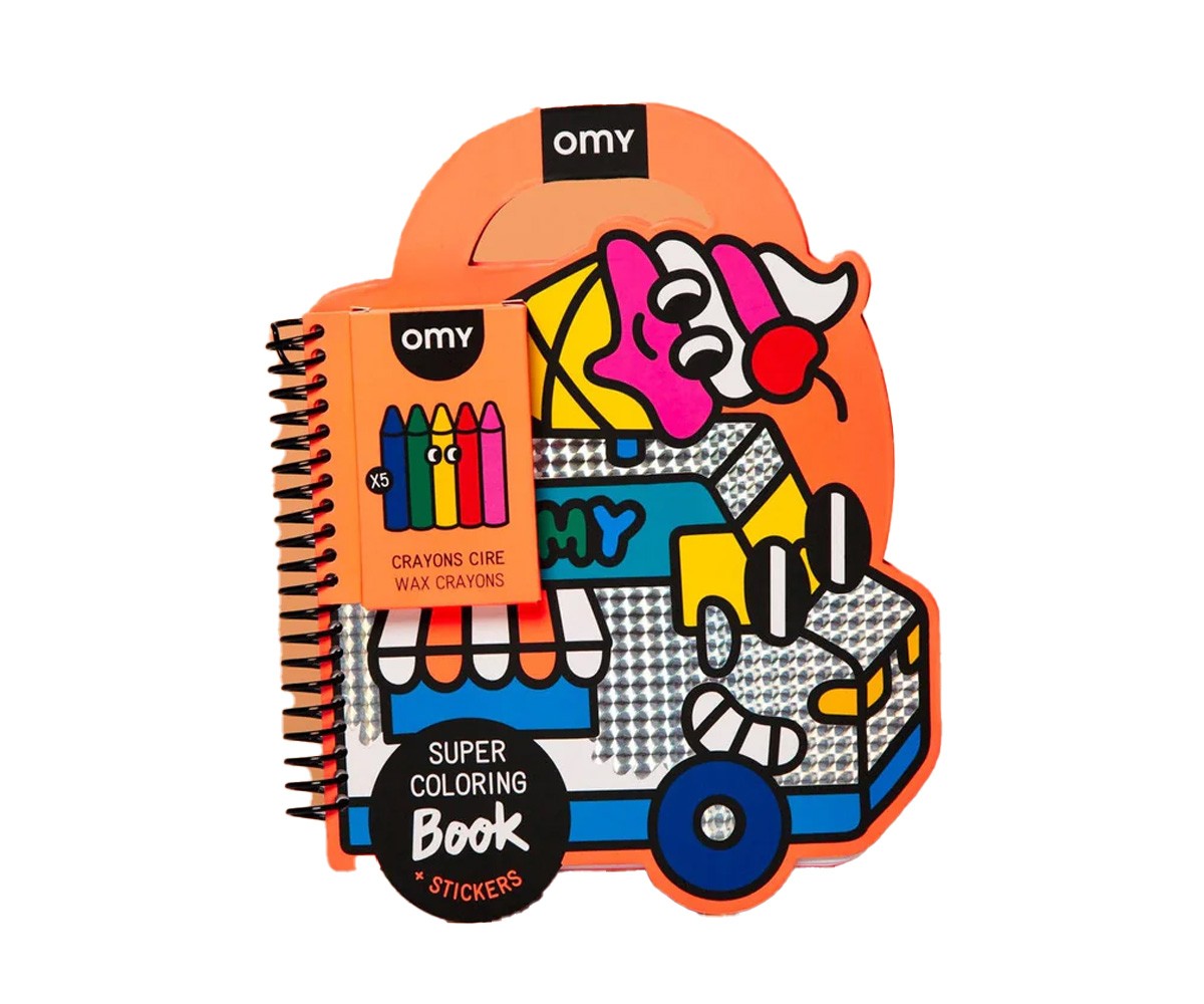 Libro OMY con Colori e Stickers Yummy