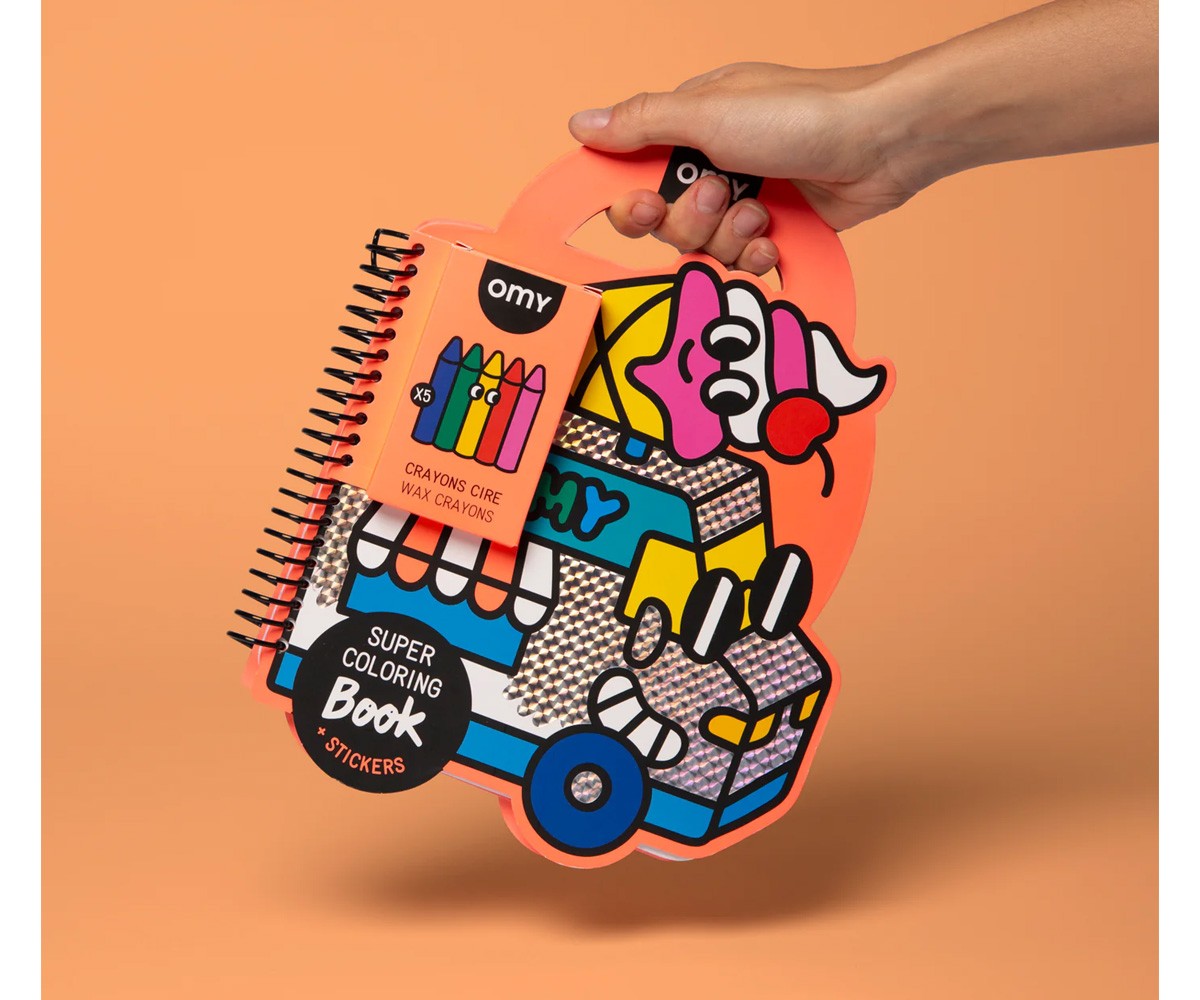 Libro OMY con Colori e Stickers Yummy
