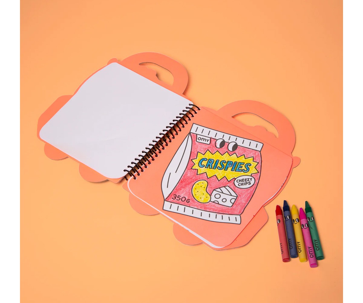 Libro OMY con Colori e Stickers Yummy