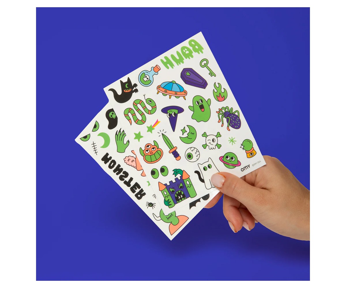 Tatuagens OMY BOO! Brilha no escuro