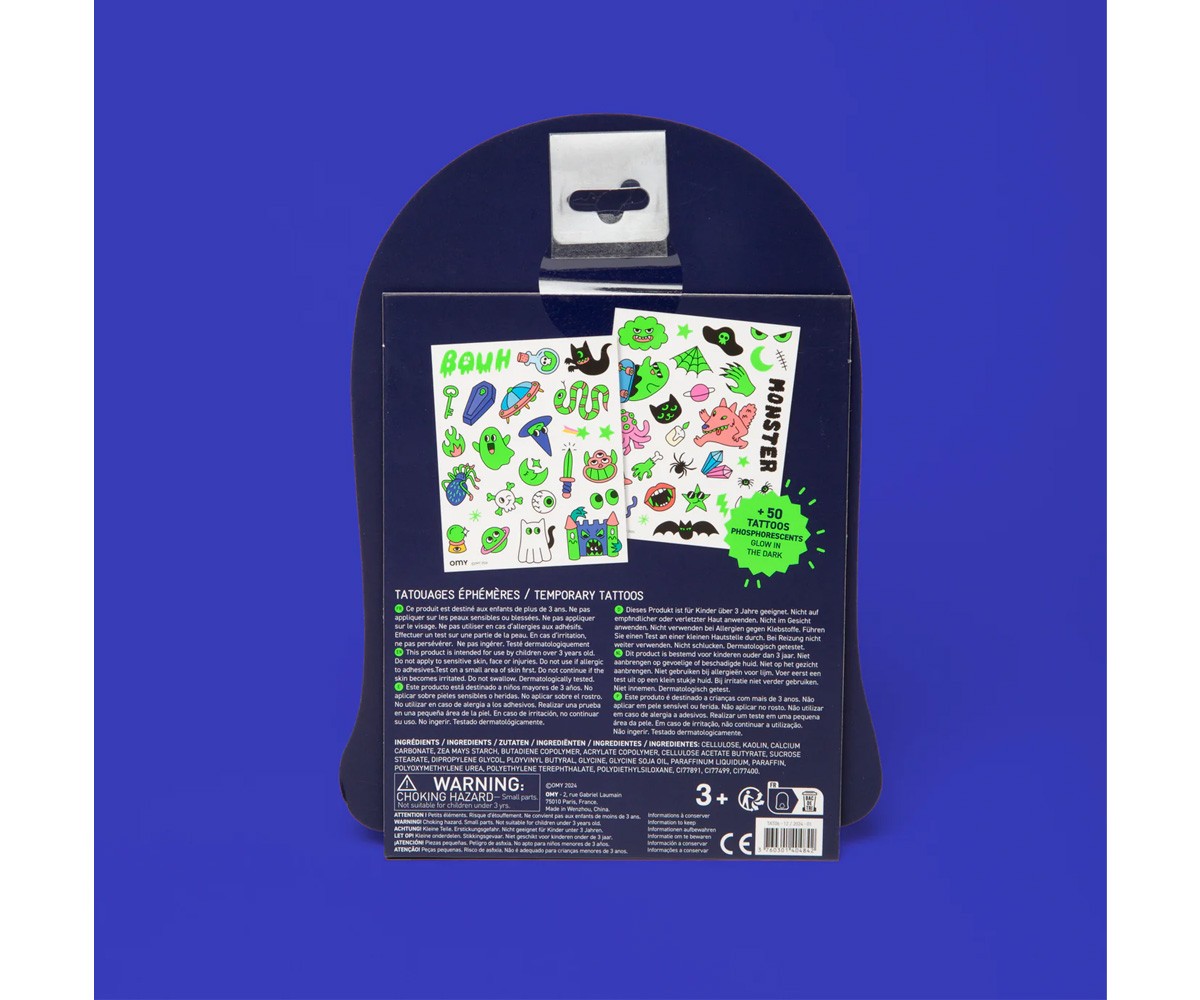 Tatuagens OMY BOO! Brilha no escuro